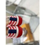 Louis Vuitton Women LV Escale Stellar Sneaker Cotton Canvas Monogram Flowers-Red - Imagen 10