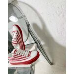 Louis Vuitton Women LV Escale Stellar Sneaker Cotton Canvas Monogram Flowers-Red - Imagen 8