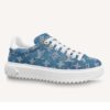 Louis Vuitton Women Time Out Sneaker Blue Monogram Denim