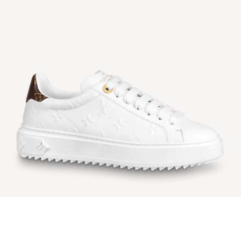 Louis Vuitton Time Out Debossed Monogram Transparent Upper White Silver ( Women's) (White Blue Socks Included) - 1A9PZC - US