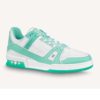 Men LV Trainer Sneaker Monogram-Embossed Calf Leather-Green