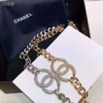 Chanel Women Belt Metal & Strass Gold & Crystal - Image 8