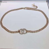 Chanel Women Belt Metal & Strass Gold & Crystal