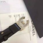 Chanel Women Calfskin Gold-Tone Metal & Strass Belt-Black – Bild 7