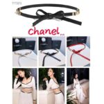 Chanel Women Lambskin & Gold Metal Black Belt - Bild 9