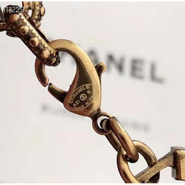 Chanel Women Metal & Strass Gold & Crystal Belt (12)