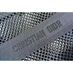 Dior Women Dior Book Tote Black Mesh Embroidery 'Christian Dior' - Imagen 11