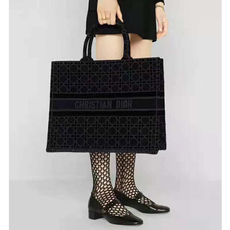 dior velvet tote
