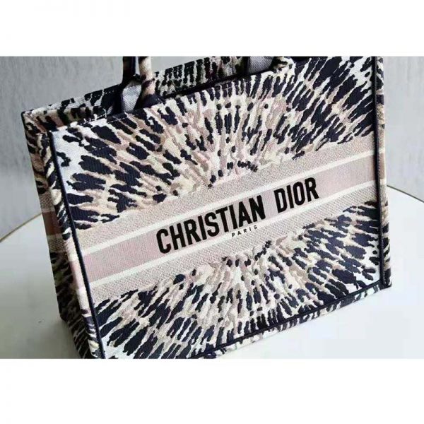 Dior Women Dior Book Tote Multicolor Tie & Dior Embroidery (5)