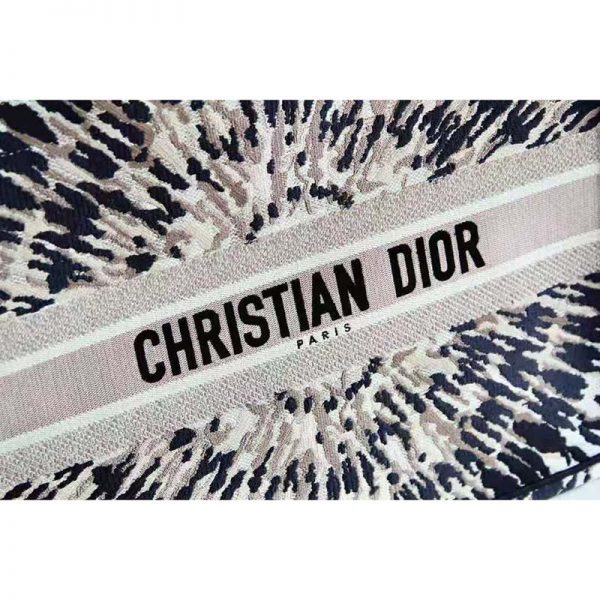 Dior Women Dior Book Tote Multicolor Tie & Dior Embroidery (6)