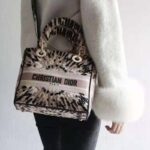 Dior Women Saddle Pouch Blue Dior Oblique Jacquard 'D' Stirrup - Image 8