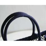 Dior Women Small Dior Book Tote Blue Mesh Embroidery - immagine 9