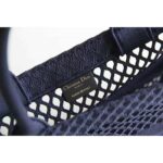 Dior Women Small Dior Book Tote Blue Mesh Embroidery - immagine 10