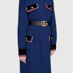 Gucci GG Unisex Belt with Textured Double G Buckle Black Leather 4 cm Width – Image 8