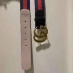 Gucci GG Unisex Nylon Web Belt with Double G Buckle 4 cm Width - immagine 6