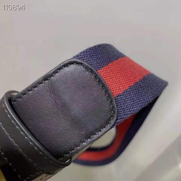 Gucci GG Unisex Nylon Web Belt with Double G Buckle 4 cm Width (7)