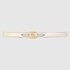 Gucci GG Unisex Thin Belt with Interlocking G Buckle 2 cm Width