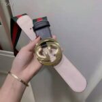 Gucci GG Unisex Web Belt with G Buckle Interlocking G 4 cm Width - Imagen 3