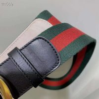 Gucci GG Unisex Web Belt with G Buckle Interlocking G 4 cm Width