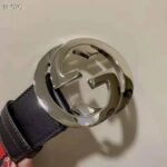 Gucci GG Unisex Web Belt with G Buckle Interlocking G Blue 4 cm Width - Image 5