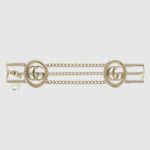 Gucci GG Women Chain Belt with Torchon Double G 1.5 cm Width