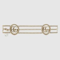 Gucci GG Women Chain Belt with Torchon Double G 1.5 cm Width