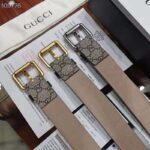 Gucci Unisex GG Supreme Belt with Kingsnake Print 4 cm Width Supreme Canvas - Imagen 7