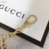 Gucci Women Interlocking G Chain Belt Shiny Gold-Toned Metal Double Chain