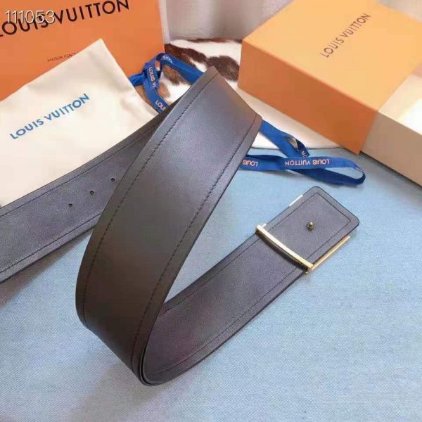 Louis Vuitton LV Unisex LV Iconic 55mm Belt Black Calf Box Leather (1)