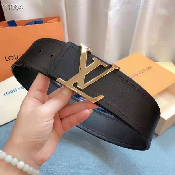 Louis Vuitton LV Unisex LV Iconic 55mm Belt Black Calf Box Leather (4)