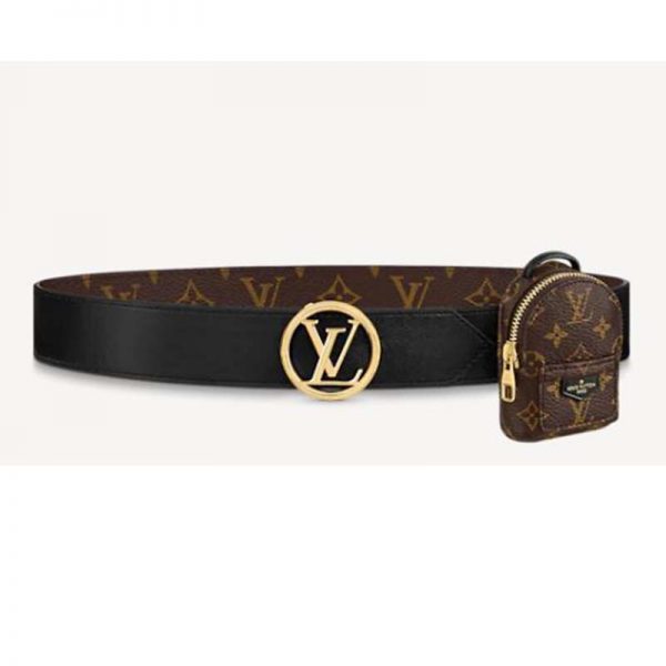 Louis Vuitton LV Women Palm Spring 35mm Belt Monogram Canvas Circle Buckle (1)