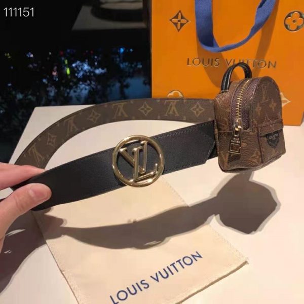 Louis Vuitton LV Women Palm Spring 35mm Belt Monogram Canvas Circle Buckle (4)