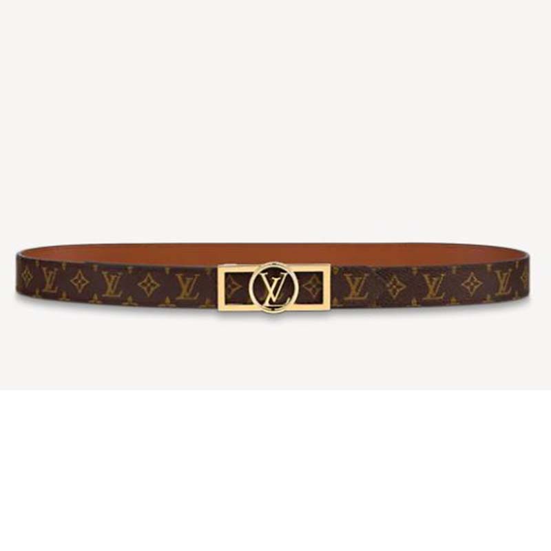 Louis Vuitton - Dauphine 25mm Reversible Belt - Monogram - Tan - Size: 90 cm - Luxury