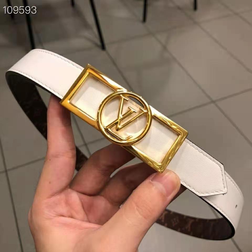 Shop Louis Vuitton MONOGRAM Dauphine 25Mm Reversible Belt by KICKSSTORE