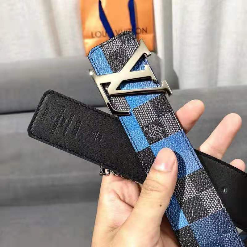 Louis Vuitton Initiales Reversible Belt - Cobalt Blue