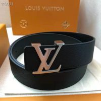 Louis Vuitton Unisex LV Initiales 40 mm Width Reversible Belt Calf Leather