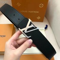 Louis Vuitton Unisex LV Initiales 40 mm Width Reversible Belt Calf Leather