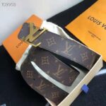 Louis Vuitton Unisex LV Initiales 40mm Reversible Belt Monogram Canvas-Brown - immagine 4