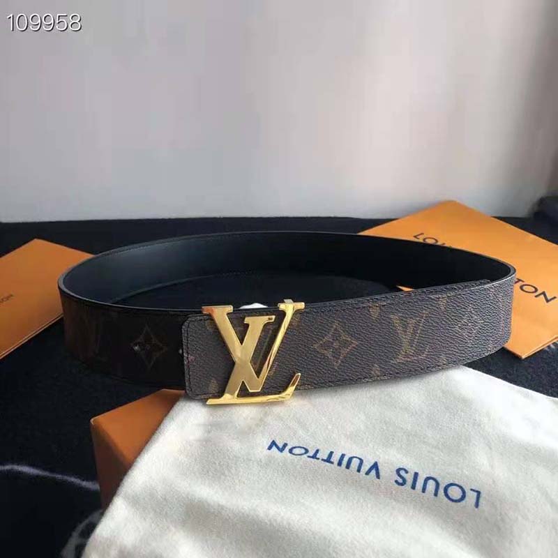 Louis Vuitton LV Initials 40mm Reversible Belt Brown