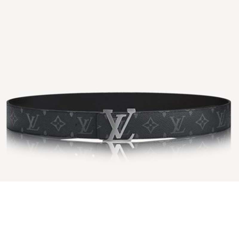 black and grey louis vuitton belt