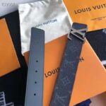 Louis Vuitton Unisex LV Initiales 40mm Reversible Belt Monogram Eclipse Canvas-Grey - Bild 7
