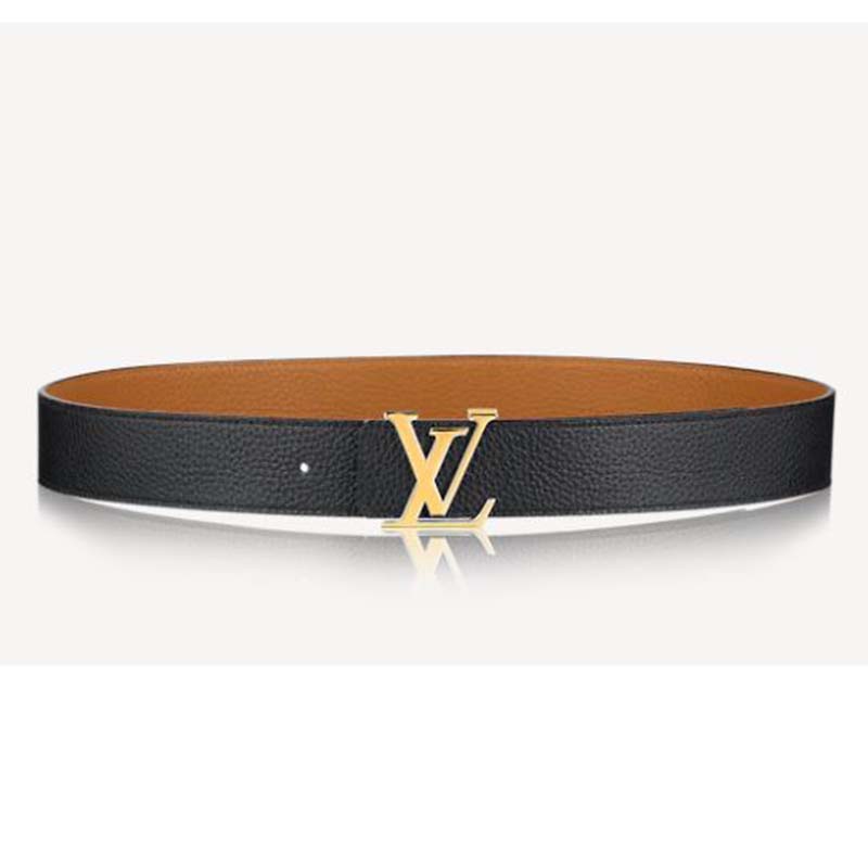 Louis Vuitton LV Shape Taurillon Shadow 40MM Reversible Belt in  Taurillon/Calf Leather with Black-tone - GB