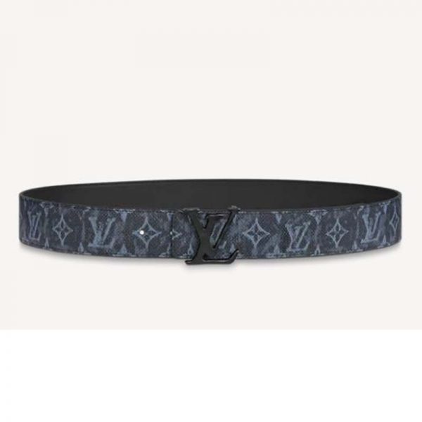 Louis Vuitton Unisex LV Shape 40 mm Reversible Belt Monogram Canvas Calf Leather