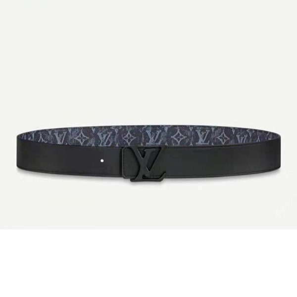 Louis Vuitton Unisex LV Shape 40 mm Reversible Belt Monogram Canvas Calf Leather (3)