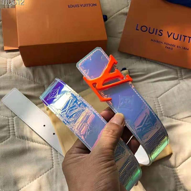 Louis Vuitton Iridescent 'LV Shape' Belt