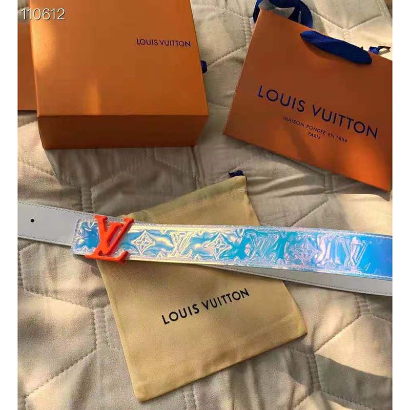 iridescent louis vuitton belt