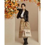 Dior Women Small Book Tote Beige Multicolor Hibiscus Metallic Thread Embroidery - Image 10
