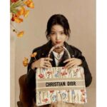 Dior Women Small Book Tote Beige Multicolor Hibiscus Metallic Thread Embroidery - Image 9