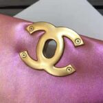 Chanel Women 19 Flap Bag Lambskin Gold Silver-Tone & Ruthenium-Finish Metal Coral – Bild 12