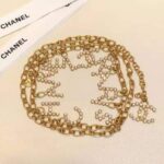 Chanel Women Paris Metal & Strass Gold & Crystal Belt - immagine 6